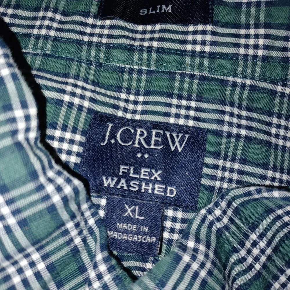 J.CREW  MEN'S SLIM  LONG SLEEVE  BUTTON DOWN SHIRT